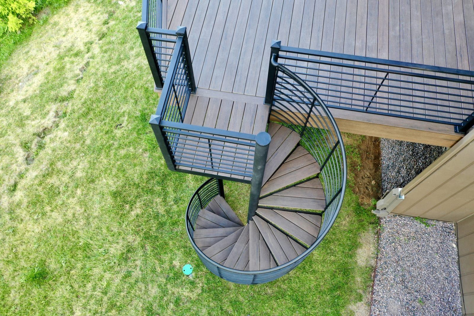 Spiral Staircase for Deck Build