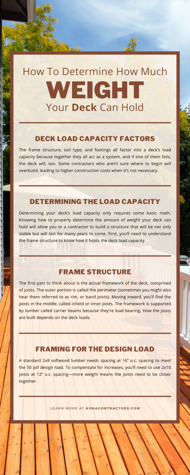 How To Determine How Much Weight Your Deck Can Hold